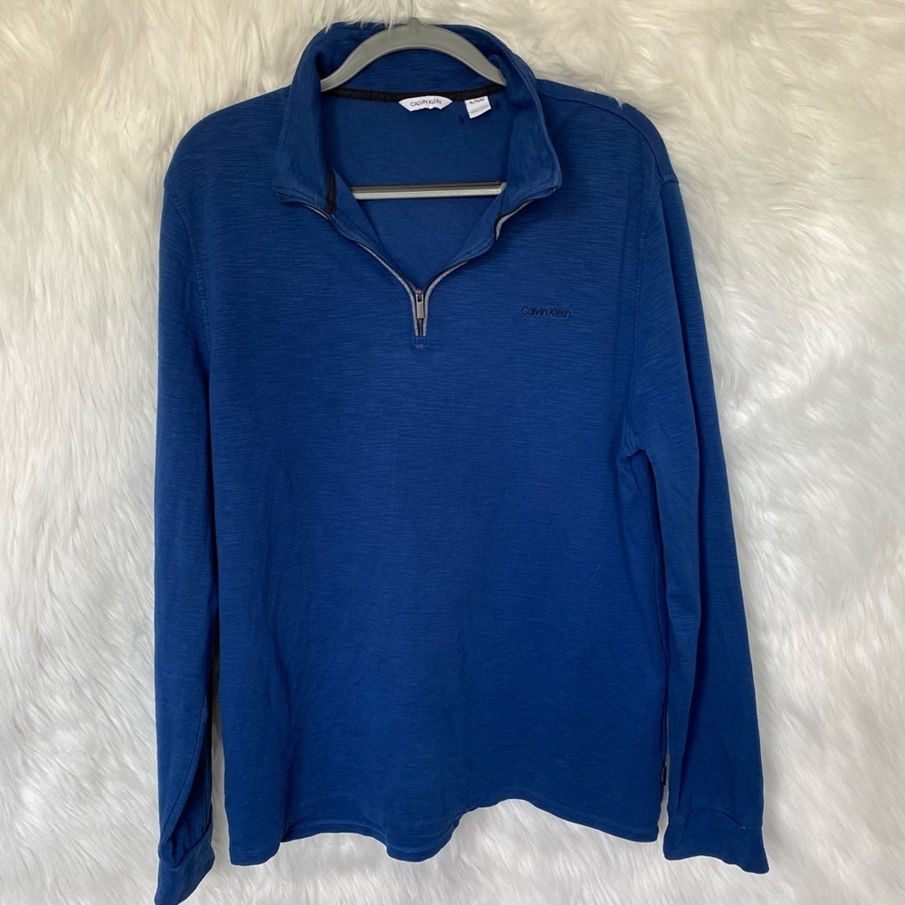 Calvin Klein 3/4 Zip Up Pullover Athletic Sweatshirt Size XL